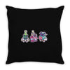 down at the milk bar Throw Pillow