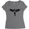 the crow Women's Triblend Scoop T-shirt