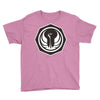 white and black Youth Tee