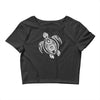 hawaiian turtle tribal art Crop Top