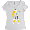 zero splatter clearance Women's Triblend Scoop T-shirt