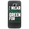 i wear emerald green for liver cancer awareness Samsung Galaxy S7 Edge Case
