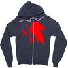 neon genesis evangelion nerv logo Zipper Hoodie