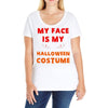 my face is my halloween Ladies Curvy T-Shirt
