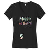 Muggle on Board Watercolor Women's V-Neck T-Shirt