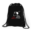 Snoopy I Hate Wake Up Drawstring Bags