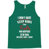 step kids white letter Tank Top