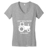i dont need a tractor to pull hoes funny Women's V-Neck T-Shirt