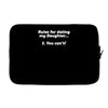 rules for dating my daughter funny Laptop sleeve