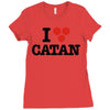 i love board games! Ladies Fitted T-Shirt