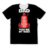 dad you're my hero All Over Women's T-shirt