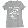 mr. Drunk Ladies Fitted T-Shirt