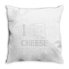 i love cheese Throw Pillow