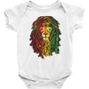 new! men's rasta vibe lion Baby Bodysuit