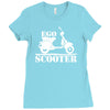 ego scooter  funny Ladies Fitted T-Shirt
