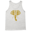 tribal print elephant geometric gold animals cool Tank Top