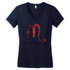 galaxy scorpio logo Women's V-Neck T-Shirt