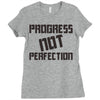 progress not perfection Ladies Fitted T-Shirt