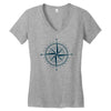 compass sun Women's V-Neck T-Shirt