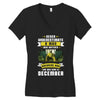Never Underestimate A Man Who Watches Breaking Bad And Was Born in Women's V-Neck T-Shirt