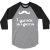 mustache u a question 3/4 Sleeve Shirt