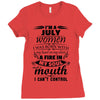 I Am A July Women Ladies Fitted T-Shirt
