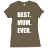 best. mum Ladies Fitted T-Shirt