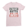 straight outta america Ladies Fitted T-Shirt
