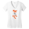 Sleeps With Shih Tzu Women's V-Neck T-Shirt