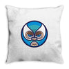 lucha libre   blue Throw Pillow