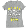 legends are born in 1979 Ladies Fitted T-Shirt