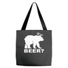 new bear deer beer funny Tote Bags