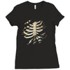 torn rib cage Ladies Fitted T-Shirt