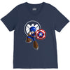 mega capt V-Neck Tee