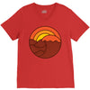 sunset circle V-Neck Tee