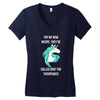 Funny Unicorn Women's V-Neck T-Shirt