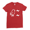 chicken say ciit cit Ladies Fitted T-Shirt