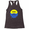 bearded smiley face Racerback Tank