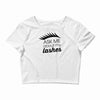 my lashes Crop Top