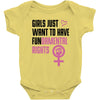 Girls Just Want to Have Fundamental Rights Baby Onesie
