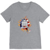 American Flag Q Fire V-Neck Tee