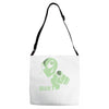 alien believe space sci fi ufo nerd Adjustable Strap Totes