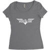 think my dad Women's Triblend Scoop T-shirt