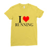 i love running Ladies Fitted T-Shirt