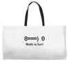 math is fun Weekender Totes