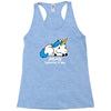 sad unicorn Racerback Tank