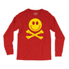 smiley pirate skull and crossbones Long Sleeve Shirts