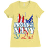 navy dad Ladies Fitted T-Shirt