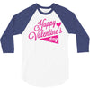 happy valentine's day 3/4 Sleeve Shirt