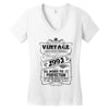 Vintage Aged To Perfection 1993 Women's V-Neck T-Shirt
